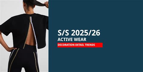 S/S 2025/26 Activewear trend forecast- decorations | F-trend