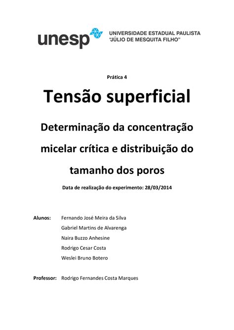 Concentração Micelar Critica