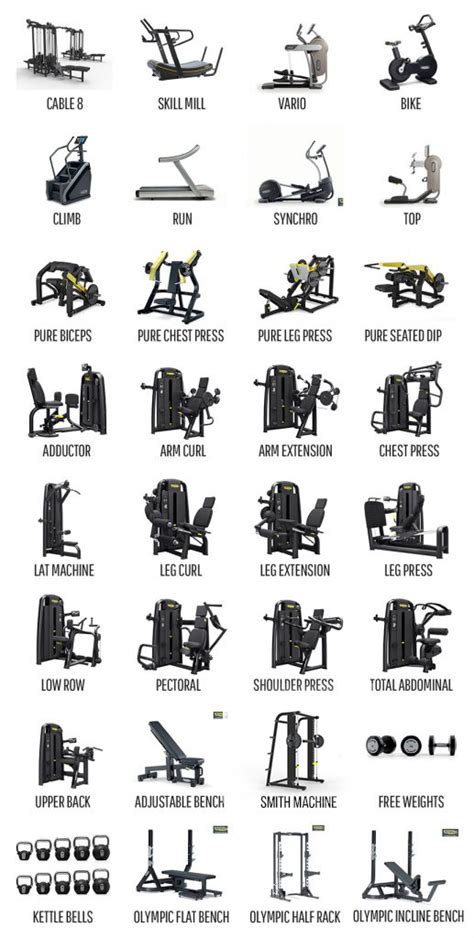 Different Types of Exercise Machines 的图像结果