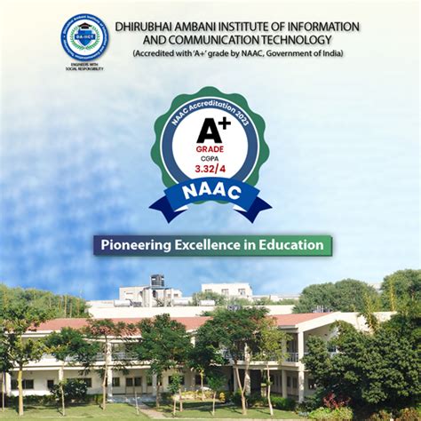 DA-IICT Achieves NAAC Grade A+ Accreditation | Dhirubhai Ambani ...