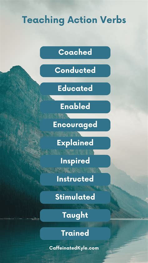 Action Verbs For Resume