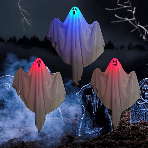 Halloween Hanging Ghosts Decorations,Cute Flying Ghost for Front Yard ...