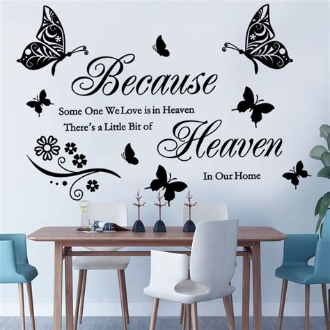 CASADECOR Wall Stickers Quotes Saying Wall Decals Because India | Ubuy