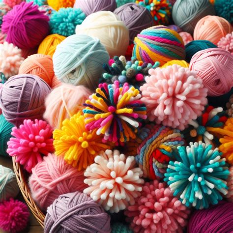 Types of Yarn Pom Poms