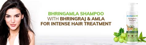 Buy Mamaearth BhringAmla Shampoo for dry & frizzy hair with Bhringraj ...