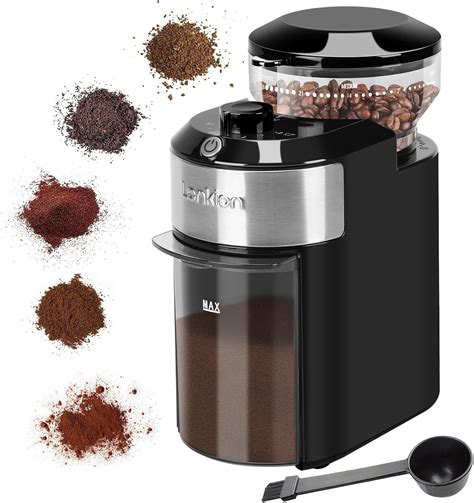 Amazon.com: Lonkion Burr Coffee Grinder Electric - Adjustable Burr Grinder with 28 Precise Grind ...