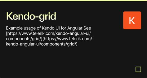 How to Use Kendo UI Grid 的图像结果