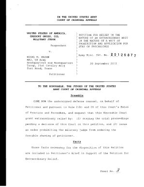 Fillable Online GREGORY GROSS, COL Fax Email Print - pdfFiller