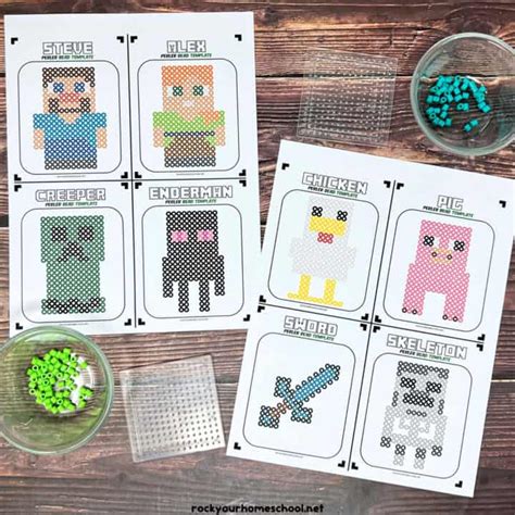 Image result for Minecraft Tools Perler Bead Patterns
