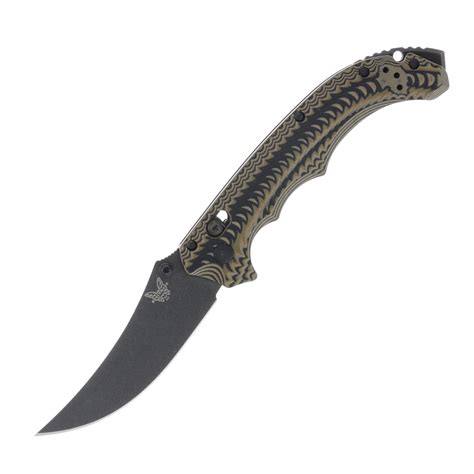 Benchmade Mini Bedlam Coyote 3.45 Inch Plain Black Trailing Point