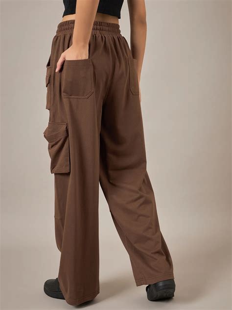 Women Brown Baggy Fit Pant | Reprise India | Reprise