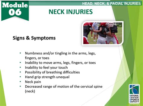 Neck Injuries – National Center for Sports Safety