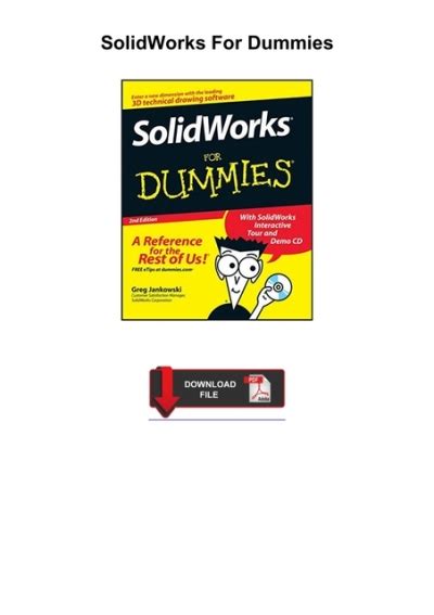 Image result for SolidWorks For Dummies 2020