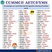 Image result for Antonyms