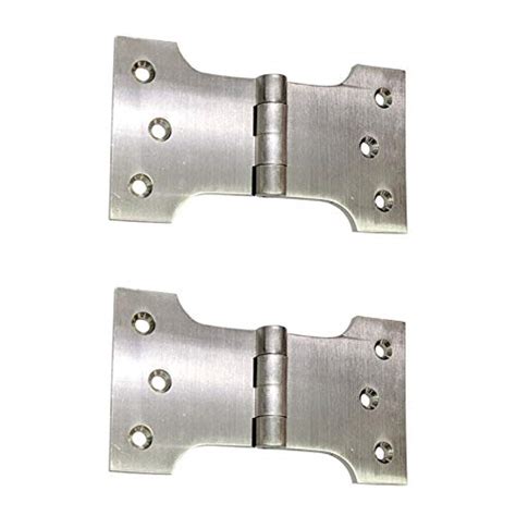 Adonai Hardware Brass Parliament Hinge (5", Satin Nickel) (Supplied as ...