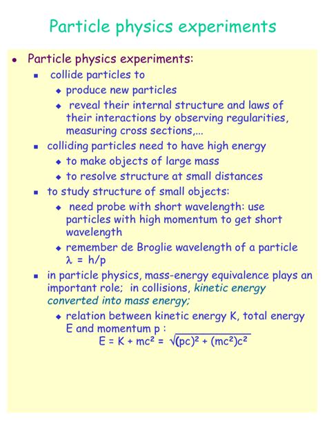 Image result for Particle Physics Experiments