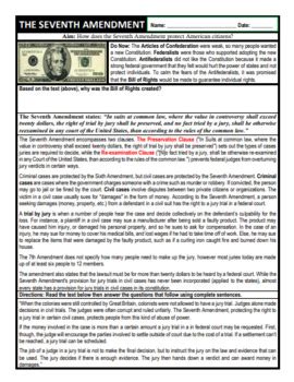 The Seventh Amendment of the Bill of Rights | The Right to a Civil Trial