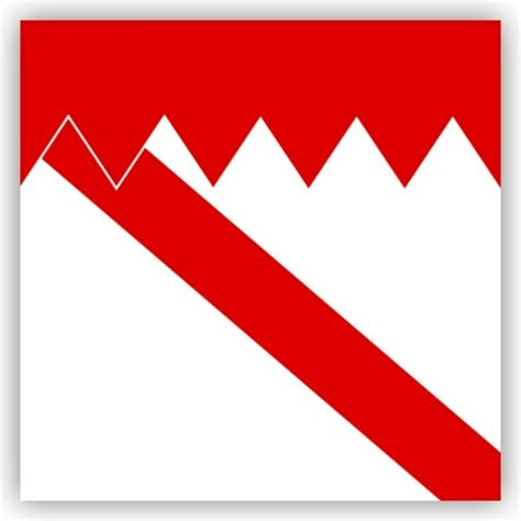 Country Flag With Zigzag