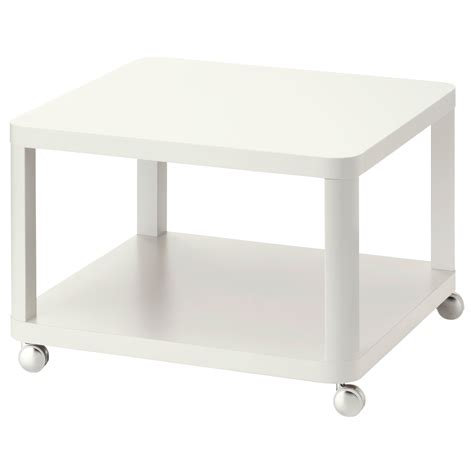 TINGBY Side table on casters, white, 25 1/4x25 1/4" - IKEA | Ikea side ...
