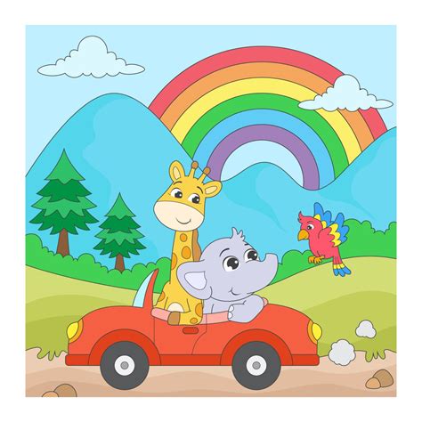 Cutest Animals DIY Canvas Base for Painting– Hobby Decor Pvt Ltd