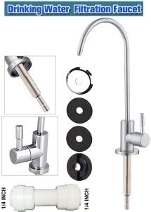 BALRAMA Steel Tap Faucet Chrome Plated 1/4" with Clamp Drinking Water ...