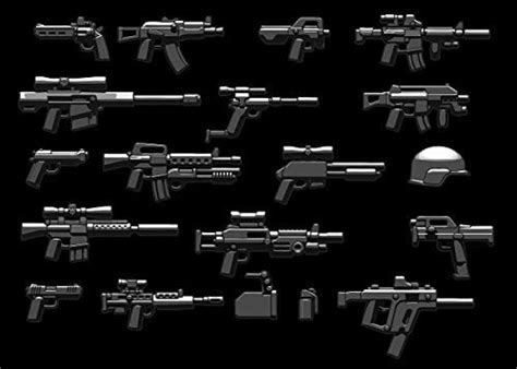 Buy Brickarms Modern Combat Pack - pack Pistol Set for LEGO figures 19 ...