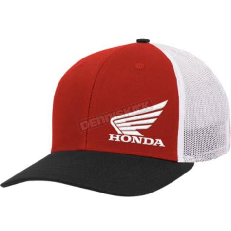 Honda Apparel Red/Black/White Honda Wing Hat - NP21A-H3162 - Dennis Kirk