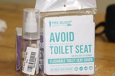 PEE BUDDY Disposable Toilet Seat Covers - 20 Sheets | No Direct Contact ...