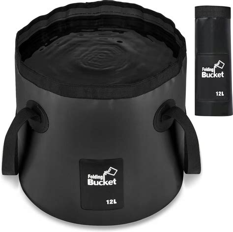 Wiadro Składane Na Wodę 12L Wiaderko Na Wodę Na Kemping 25 X 24Cm ...