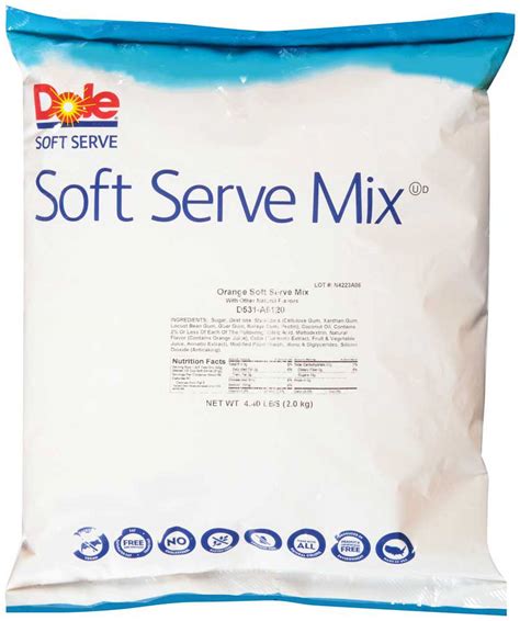 Dole Soft Serve Orange Mix, 4.4 Pound Dry Soft Serve - Walmart.com