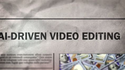 Ai Driven Video Editing Newspaper Headline Stock Motion Graphics SBV ...