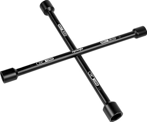 EPAuto 14" Heavy Duty Universal Lug Wrench, 4-Way Cross Wrench, Black ...