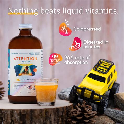 Buy Liquid Health Attention 16 oz Natural Kids Liquid Nootropic Focus ...