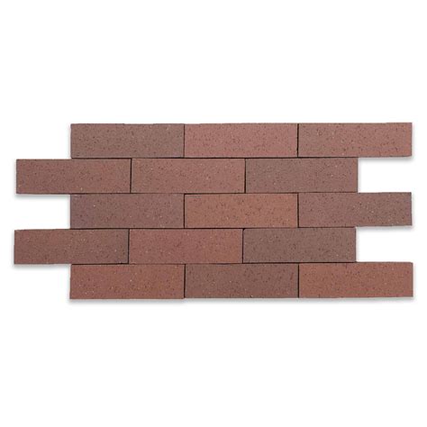 Interstate Brick Modular Thin Brick 5/8 in. Extruded Mountain Red Flats ...