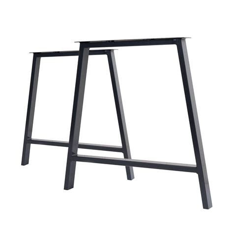 A-Frame Industrial Steel Table Legs - Pair - Pipe Dream Fittings