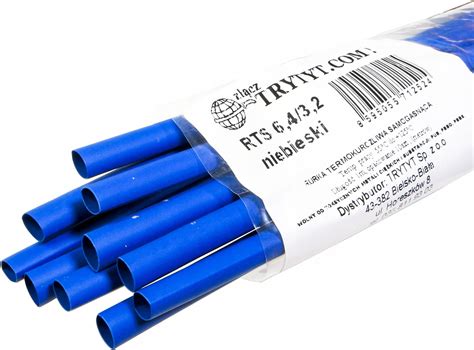 Trytyt Rurka Koszulka Termokurczliwa 6,4 3,2 10szt. Niebie 6432 ...