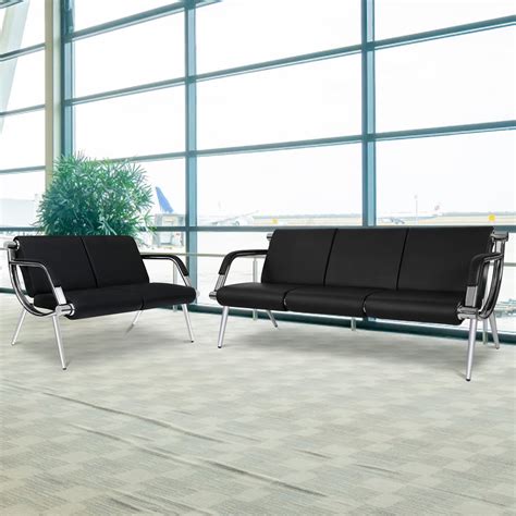 Kinbor Ergonomic 5-Seat Office Reception Waiting Room Chair with Padded ...