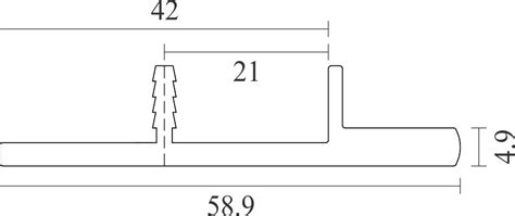 Aluminium Edge Profile EAPS-143 | Enox India