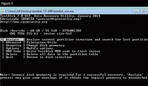 TestDisk Step by Step Guide 的图像结果
