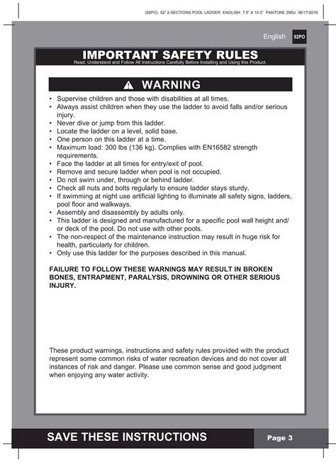 Intex Pool Ladder Assembly Instructions 的图像结果