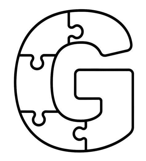 Dibujos de Letra G para colorear e imprimir – ColoringLib
