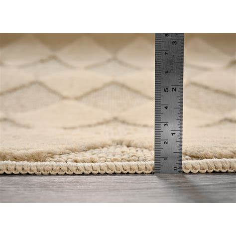 Garland Rug Diamond 12 x 12 (ft) Tufted Polypropylene Tan Square Indoor ...