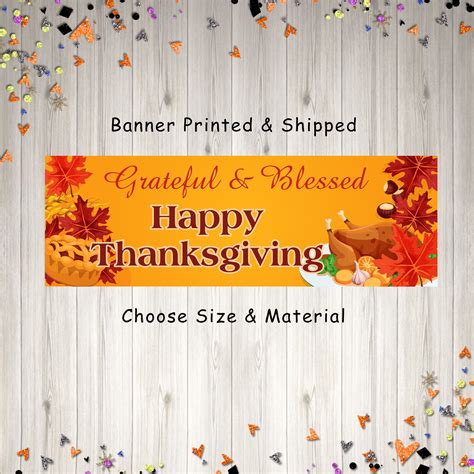 Happy Thanksgiving Turkey Banner