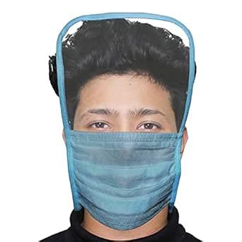 AllExtreme ORMFS10 Disposable 3 Ply Face Mask with Eye Shield Anti ...