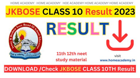 JKBOSE Class 10th Result Declared Check /Download result now