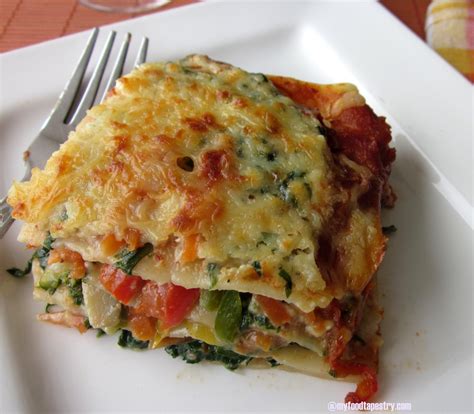 Egg Free Vegetable Lasagne   MyFoodTapestry
