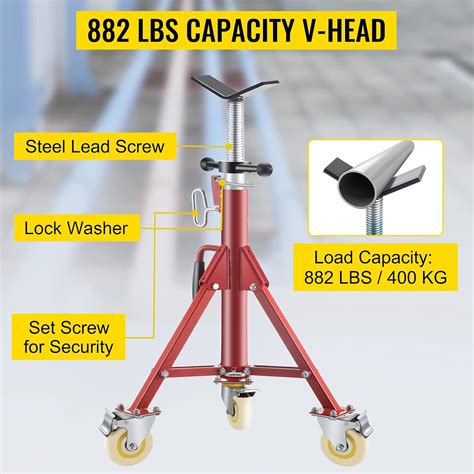 VEVOR Pipe Stand, Pipe Jack Stands with Casters India | Ubuy