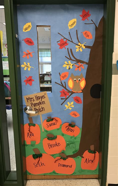 Fall Themed Classroom Door Decoration
