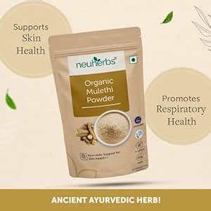 Neuherbs Organic Mulethi Powder | Ayurvedic Support for Skin Health ...