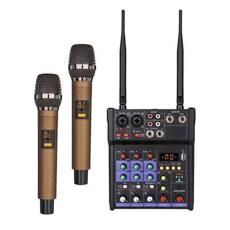 ⚡️Buy Maxbell 4 Channel Audio Mixer Console Built in Reverb Effect for ...